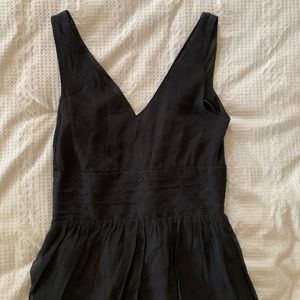 Black chiffon dress